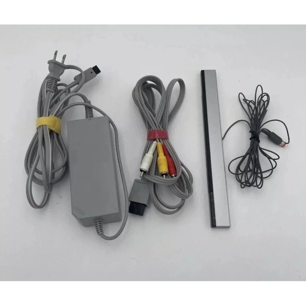 Genuine OEM Original Nintendo Wii Power Cord, AV Cable, Sensor bar- TESTED